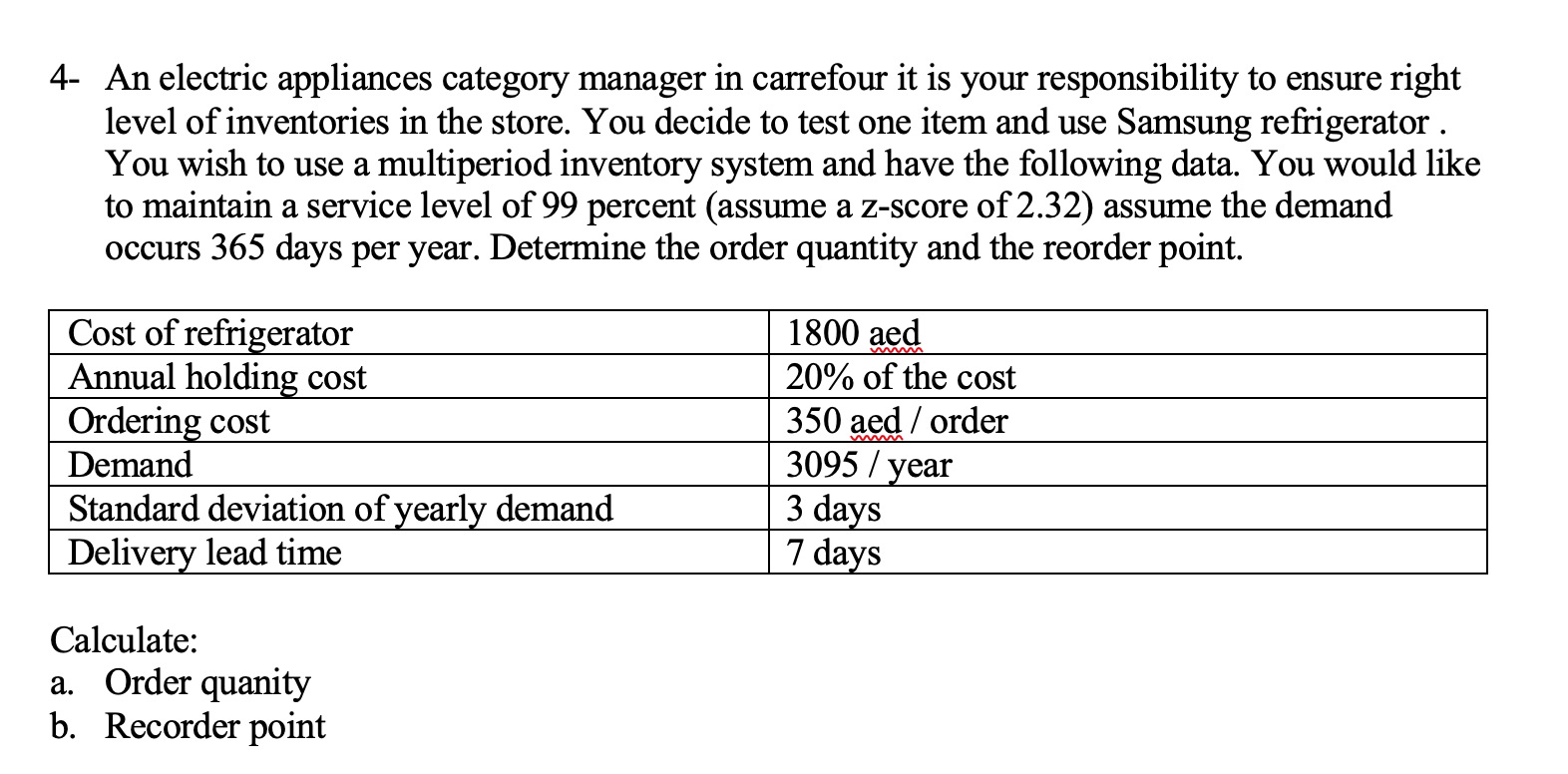 4- An electric appliances category manager in
