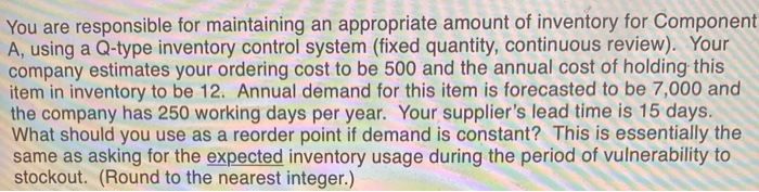 You are responsible for maintaining an