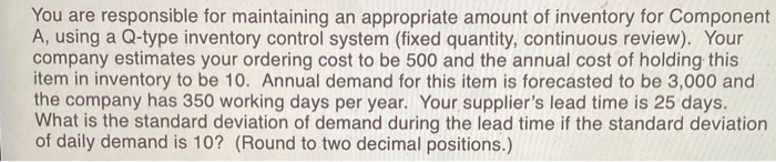 You are responsible for maintaining an