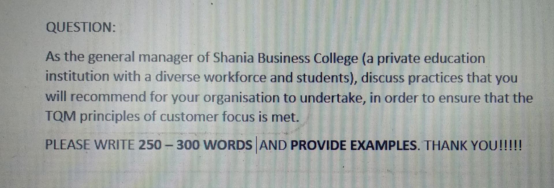 Please help it's urgent. Thank you QUESTION: As