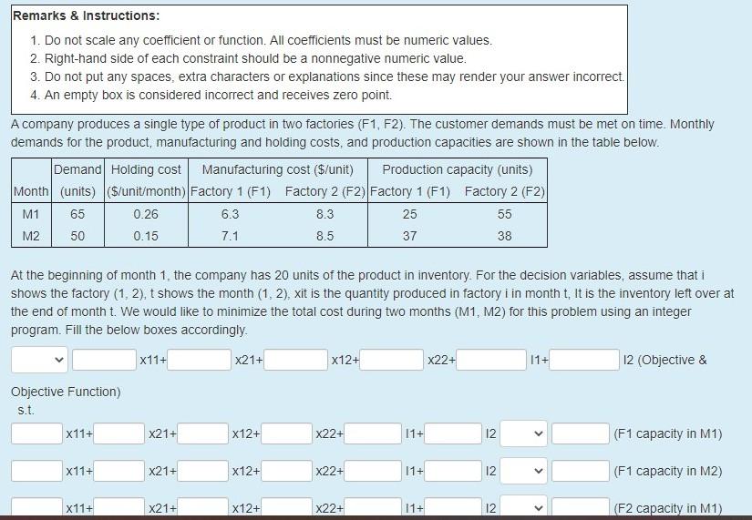 Remarks & Instructions: 1. Do not scale any