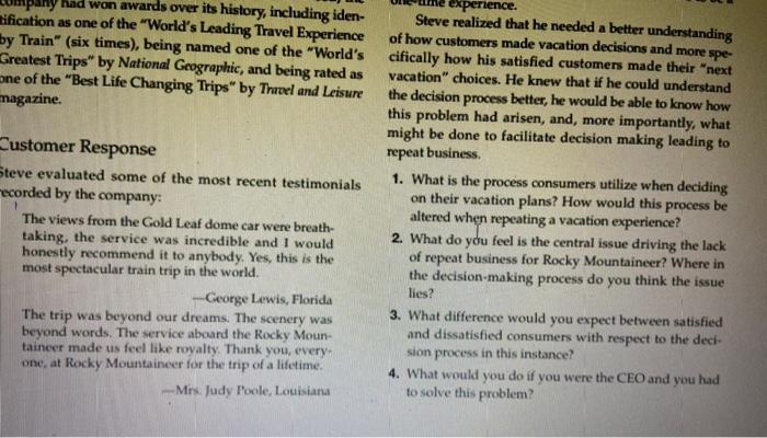 Subject is cunsumer behavior this is the case