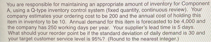 You are responsible for maintaining an