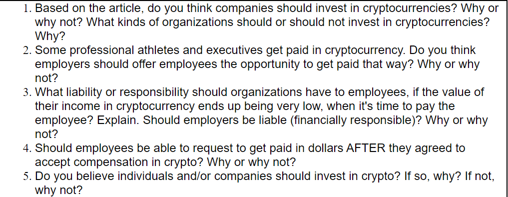 1. Based on the article, do you think companies