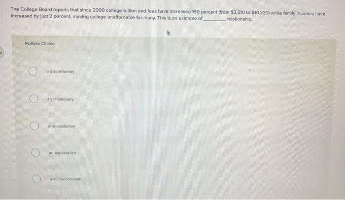 The College Board reports that since 2000 college