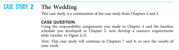 Here is the baseline schedule that I made