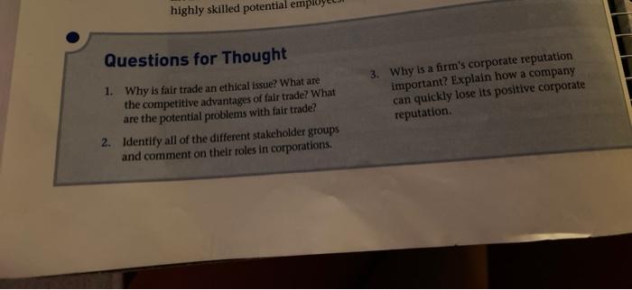 based on understanfing business ethics 3rd