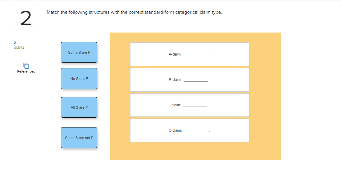 Drag each concept to its corresponding
