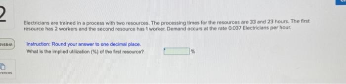 2 Electricians are trained in a process with two