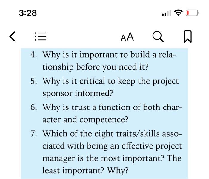 1. What is the difference between man- aging and