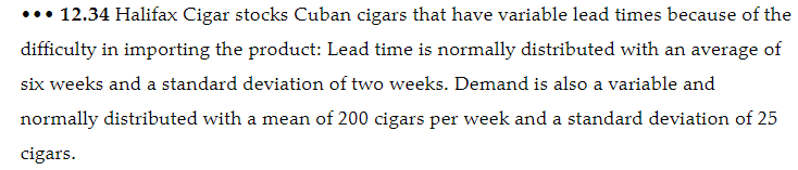 ... 12.34 Halifax Cigar stocks Cuban cigars that