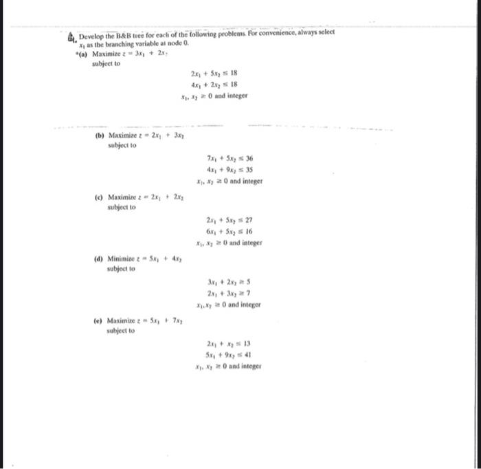 please only solve it d part and e part. Develop