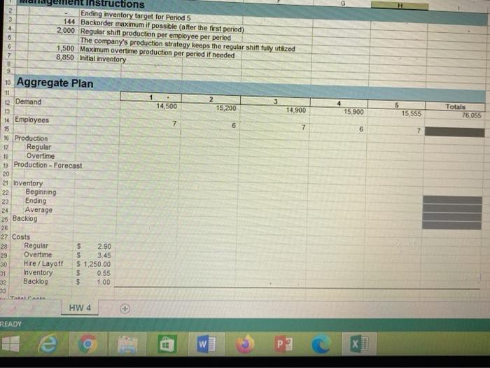 please help! 2 3 4 5 tructions Ending inventory