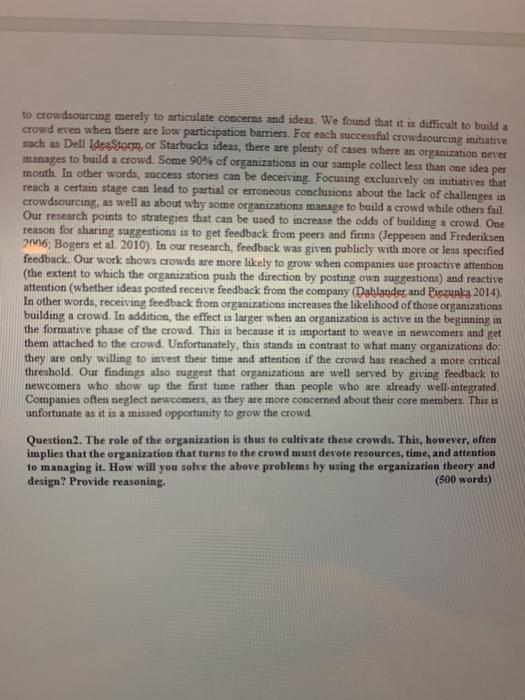 Q2: Read the case study and answer the question.