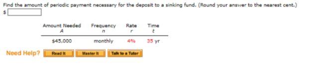 Find the amount of periodic payment necessary for
