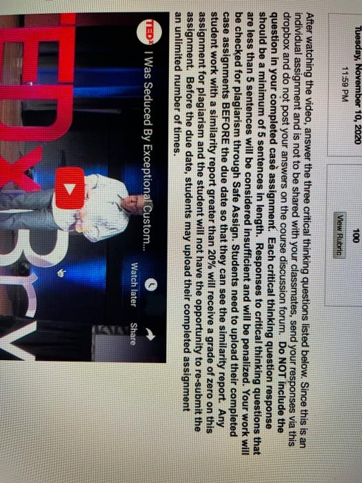 answer question no need for texbook. the video is