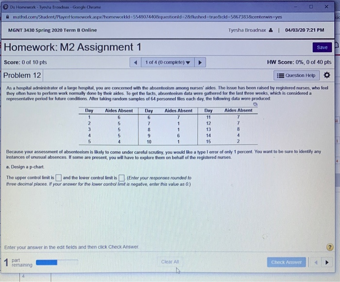 Do Homework - Tyesha Broadnax - Google Chrome