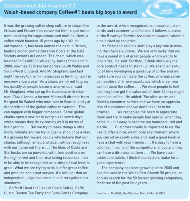 It was the growing coffee shop culture in shows