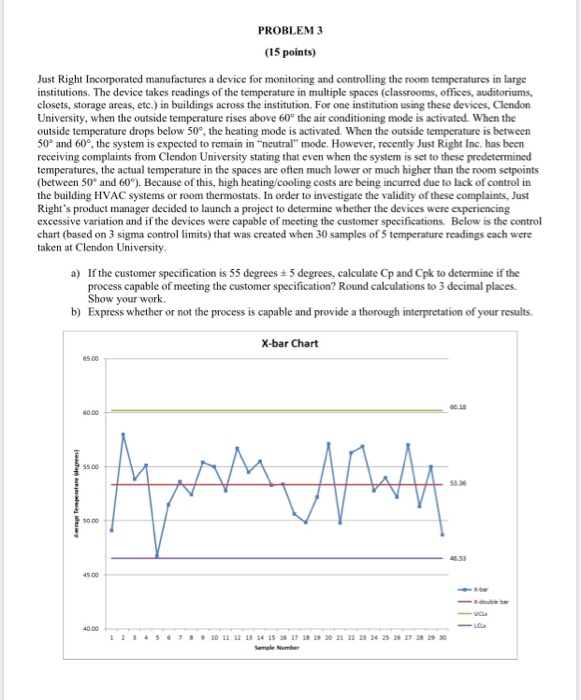 PROBLEM 3 (15 points) Just Right Incorporated