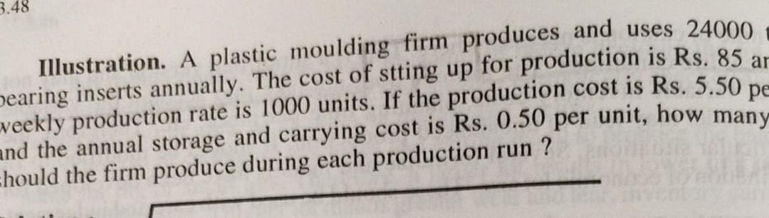 AAA 3.48 Illustration. A plastic moulding firm
