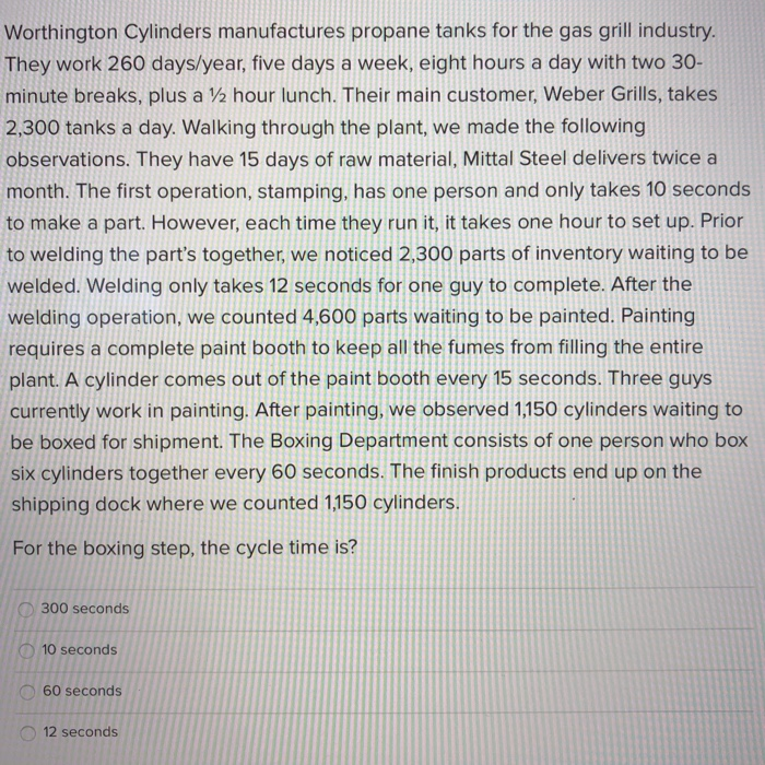 Worthington Cylinders manufactures propane tanks