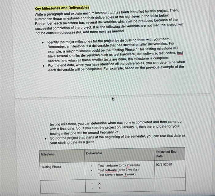 General Information The table below shows the