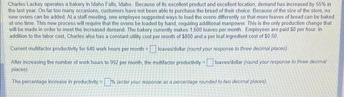 Charles Lackey operates a bakery in Idaho Falls,