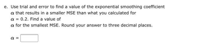Consider the following time series data. (iv)