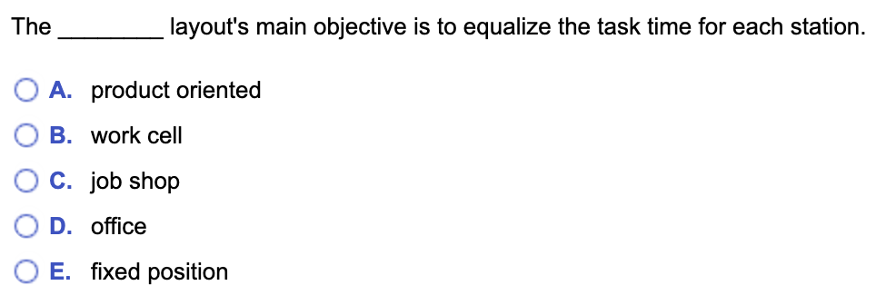 The layout's main objective is to equalize the