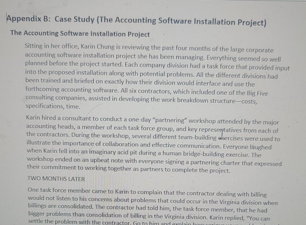 Only answer 4th question. Thank you! Appendix B: