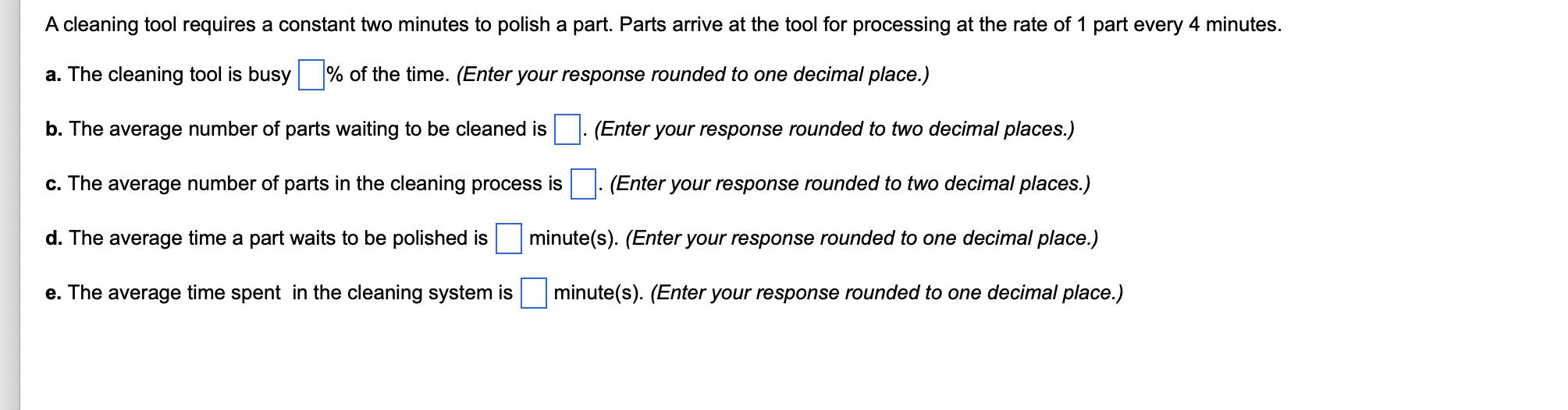 Please show formula A cleaning tool requires a