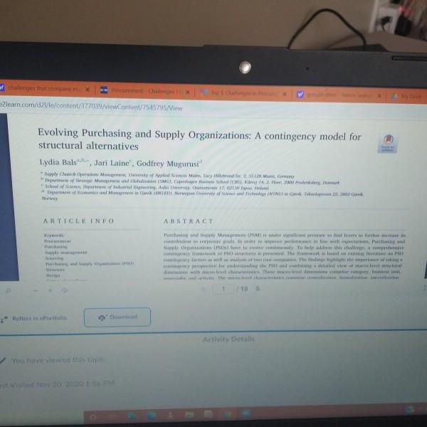 Your Assignment: Select a large organization (le