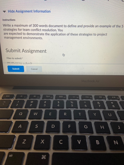 Hide Assignment Information Instructions Write a