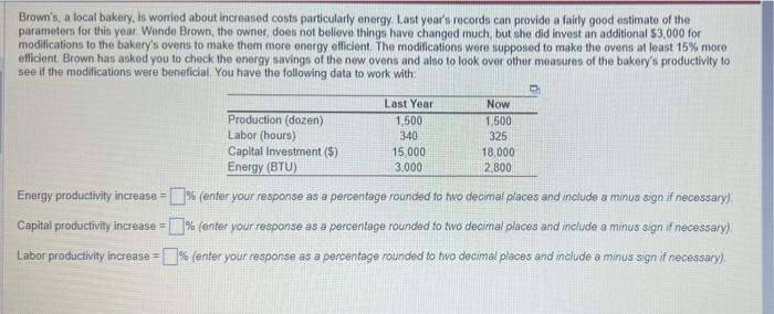 Brown's, a local bakery, is wonied about