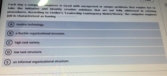 Each day a comp engineer is faced with unexpected