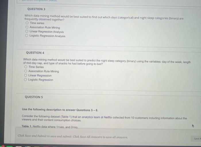 bsan Question Completion Status: Use the