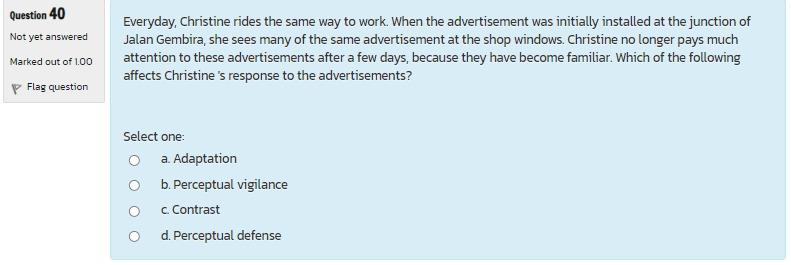 Question 38 Not yet answered Marked out of 1.00 P