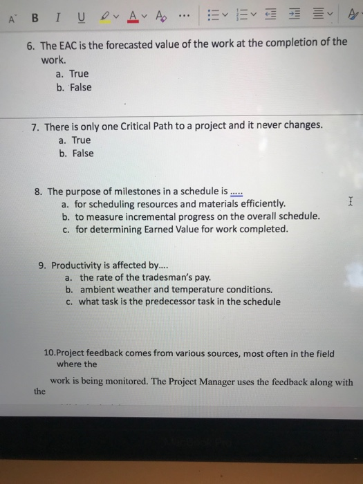 ' Ev v Av 1. Current Budget is Original Budget