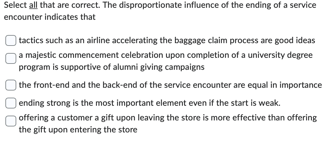 Select all that are correct. The disproportionate