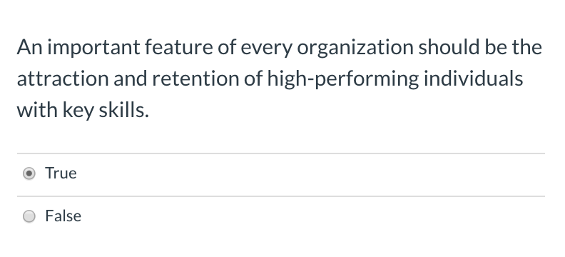 An important feature of every organization should