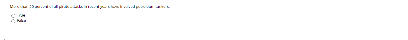 More than 50 percent of all pirate attacks in