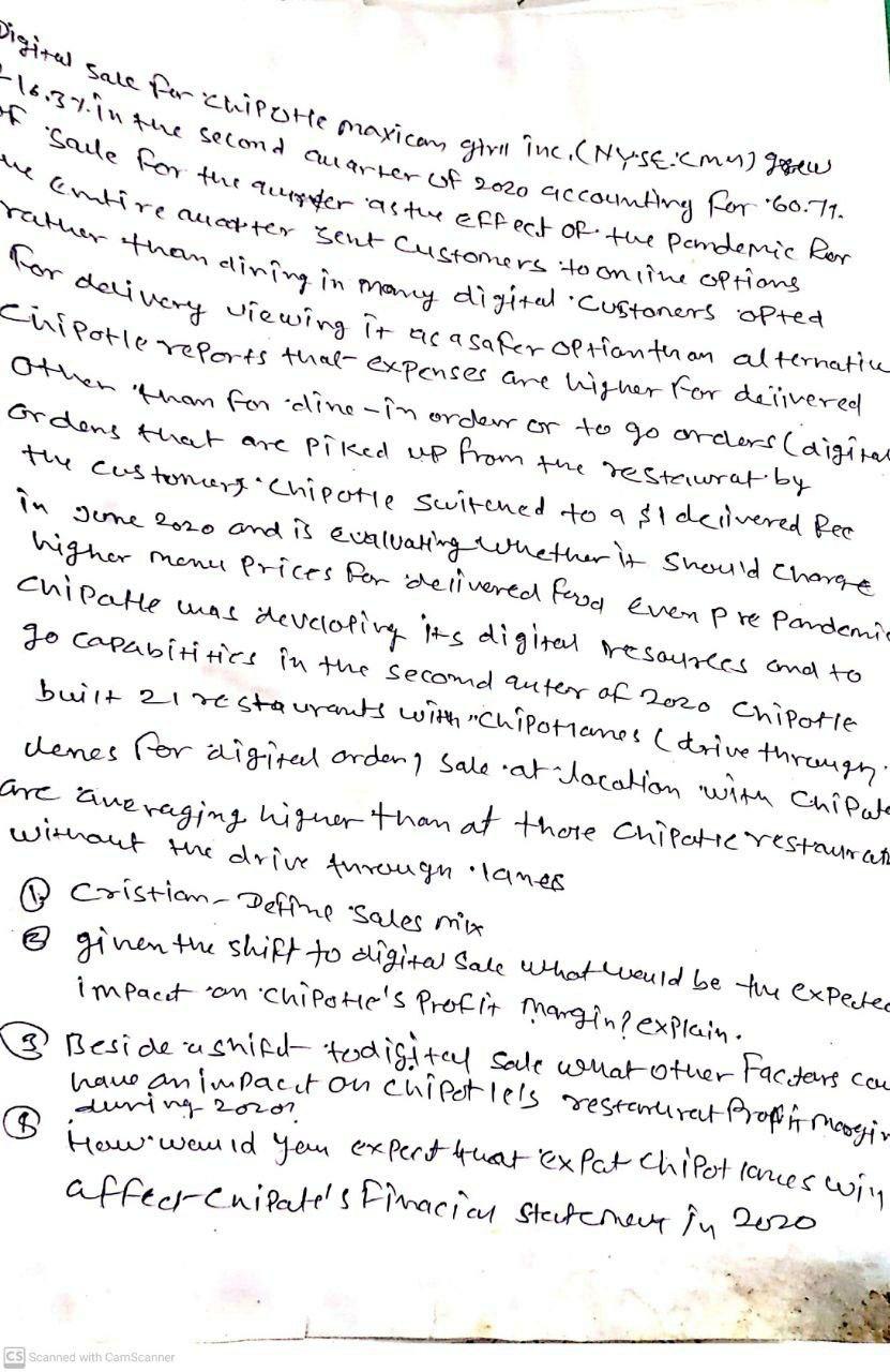 i need the answer quickly Digital sale for