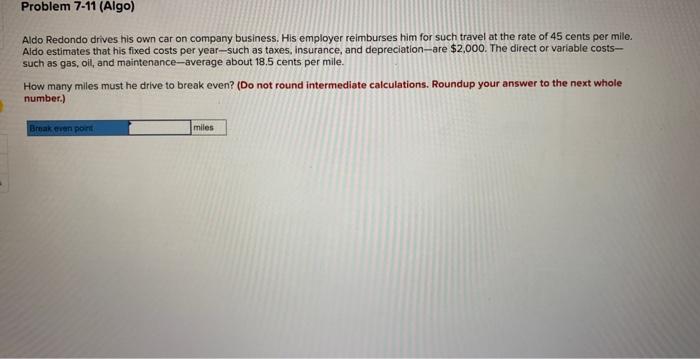 Aldo Redondo drives his own car on company