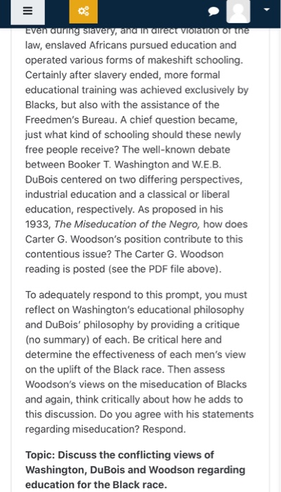 Event during slavery, and in direct