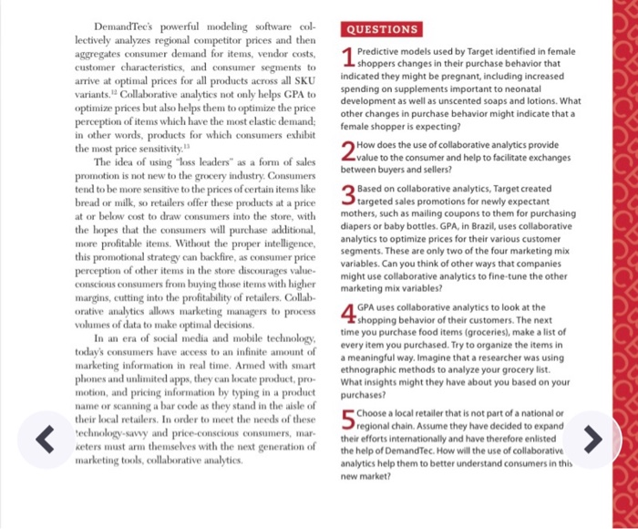 questins from 1-5 CASE 1-3 Demand Tec: Using