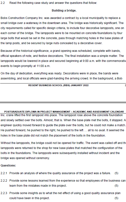 Building a bridge. Bobs Construction Company Inc.