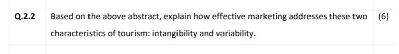 Q.2.2 Based on the above abstract, explain how