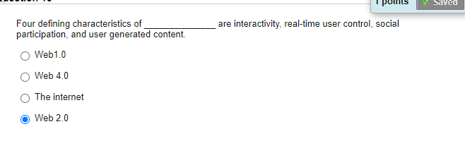 undefined saved Four defining characteristics of