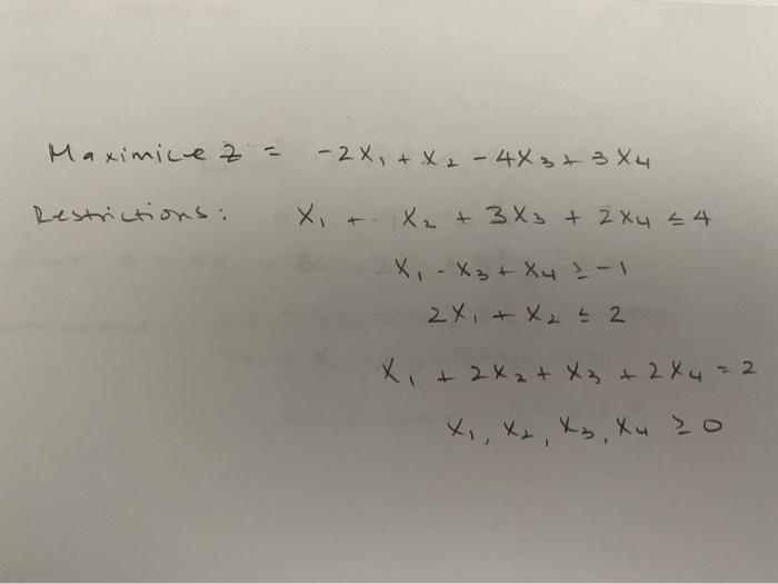 a) Rephrase this problem (except for the equality