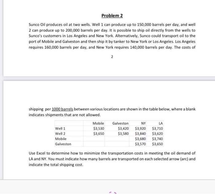 please solve in excel and show formulas, please